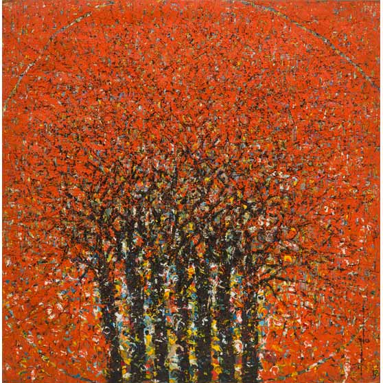 Ablade Glover, Red Forest, 2018, AG178
