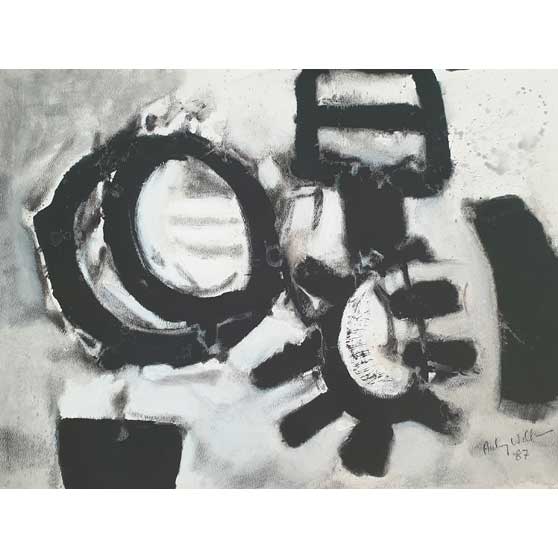 Aubrey Williams, Arawak Totem I, 1987, AW_OG001