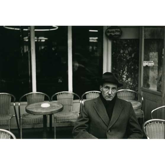 Brion Gysin, William Burroughs near the Beat Hotel, Paris, La Palette 'Junky Cafe', rue de Seine (Naked Lunch Launch series, Paris, October 1959), 1959, BGBM08