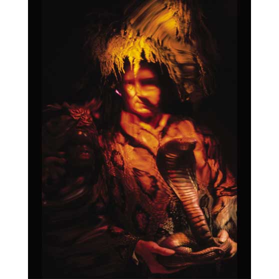 Ira Cohen, William Burroughs and his Gilded Cobra, 1966, IC765