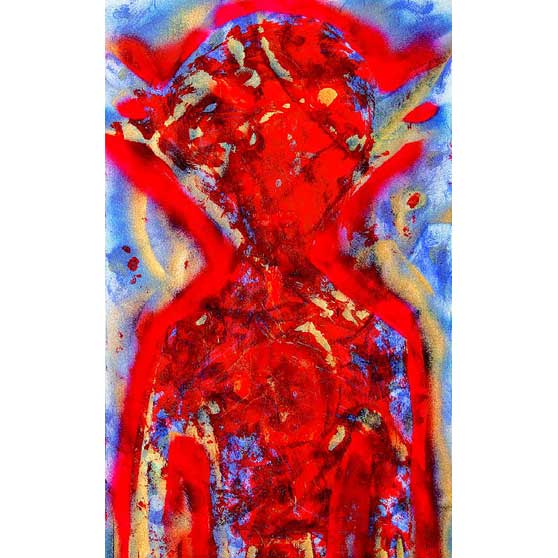 William S. Burroughs, The Melting Red Disease, 1988, WSB152