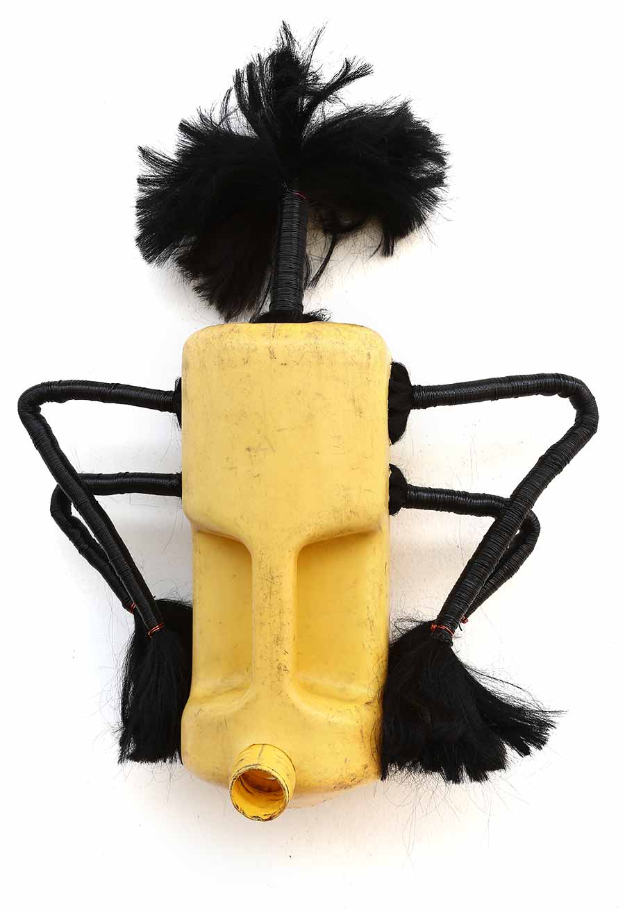Romuald Hazoumè, Bodjou-Bodjou, 2013. Found objects, 50 x 30 x 18 cm. 