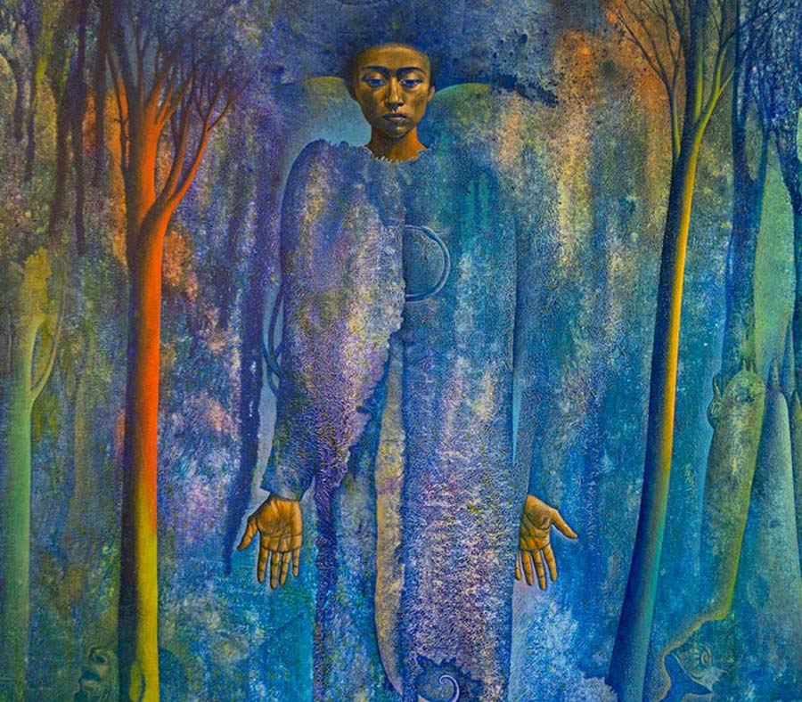 Rafael Trelles, Susúa (Susúa Forest) (detail), 2019. Oil on linen, 183 x 122 cm. 