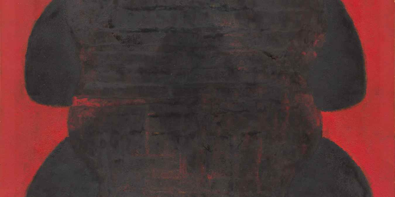 Kenji Yoshida, Plénière de la méditation (Fullness of Meditation) (detail), 1975. Oil on paper, 65 x 54 cm.