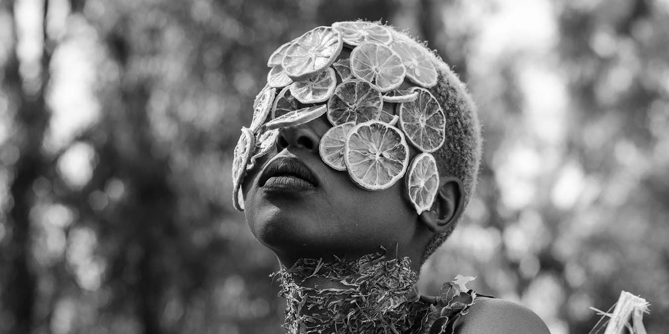 Zana Masombuka, Time: Gadesi S'khathi (detail), 2018.Edition of 10, True black and white giclée print on Hahnemühle FineArt Baryta 325 gsm paper, 84 x 56 cm.
