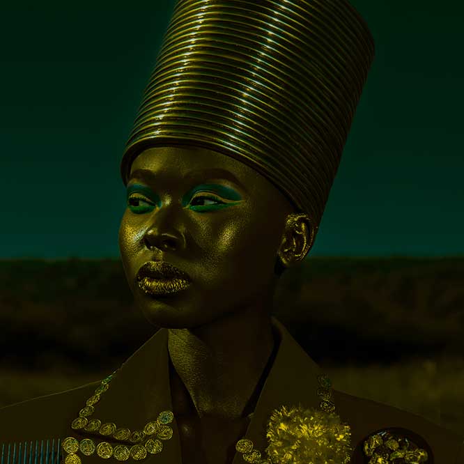 Zana Masombuka, Nges’rhodlweni: iNothiso 6 (detail), 2023. Giclée print on Hahnemühle FineArt Baryta 325 gsm paper, 60 x 40 cm. Edition of 8 plus 1 artist's proof. © Zana Masombuka. Photo by John Baloy and Bontle Juku.