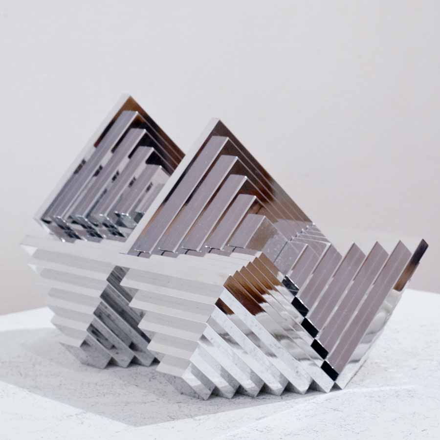 Filipe Tohi, Atamai 2005, Laser cut aluminium in 6 parts.