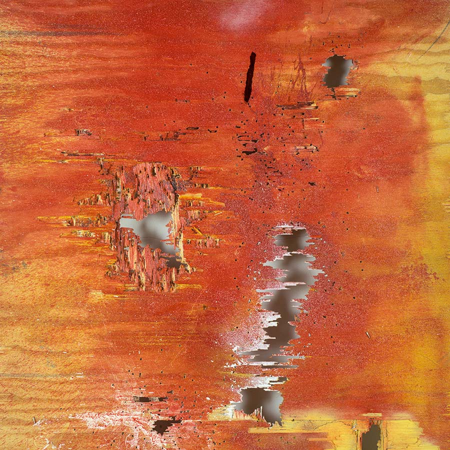 William S. Burroughs, The Painter’s Light (double-sided), 1987. Paint and gunshot holes on plywood, 83.8 x 71.1 cm.