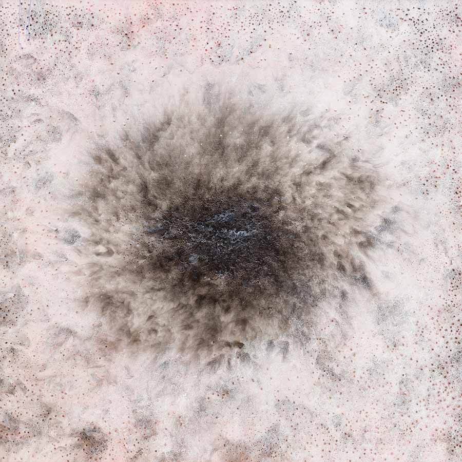 Govind Sah 'Azad', Matter/Nothing/Matter (detail), 2015. Mixed media on canvas, 160 x 180 cm.