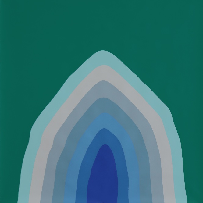 Yacout Hamdouch, Une haie de volubilis à Carvoeiro (Hedge of Morning Glories in Carvoeiro) (detail), 2026. Acrylic on canvas, 160 x 130 cm.